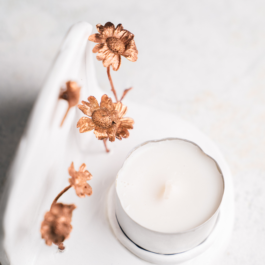 Kaarsenstandaard met moederkruid - Afbeelding 3