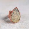 Grote ring met druzy