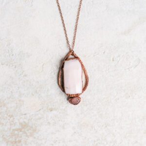 roze opaal rozenkwarts hanger