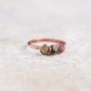 toermalijn, ring, koper, electroformed