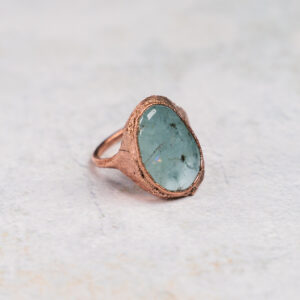 Ring met aquamarijn