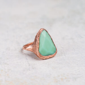 Ring met chrysopraas