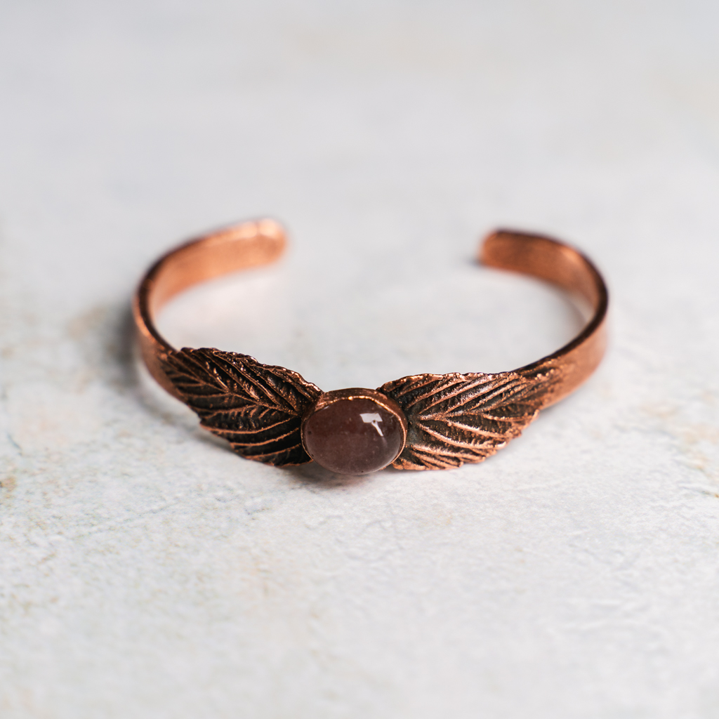 Armband met aardbeikwarts