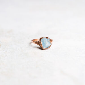 Ring met aquamarijn